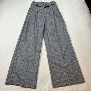Laundry by Shelli Segal Women’s Multicolor Plaid Wide Leg Belted Pants Size 2